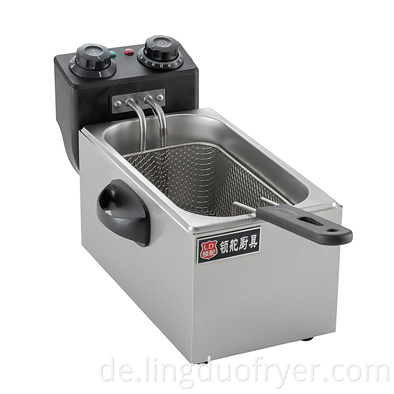 4l Electric Fryer With Timer Head